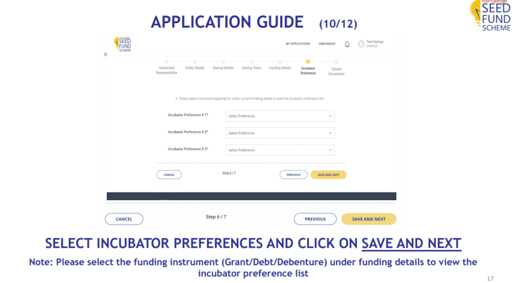 Snap of Preference of Incubator