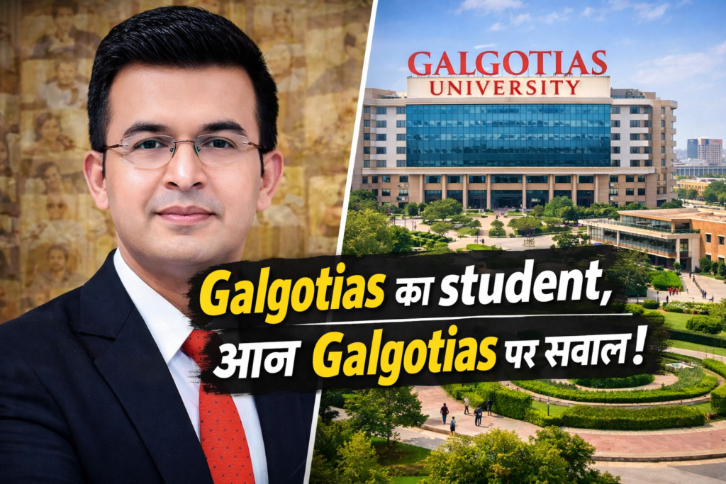 Shubhankar Mishra Galgotias student journalist controversy