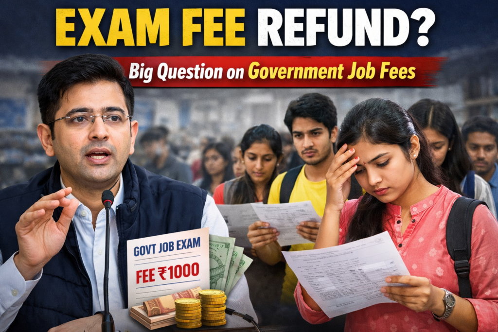 Sarkari Naukri fee refund Raghav Chhadha