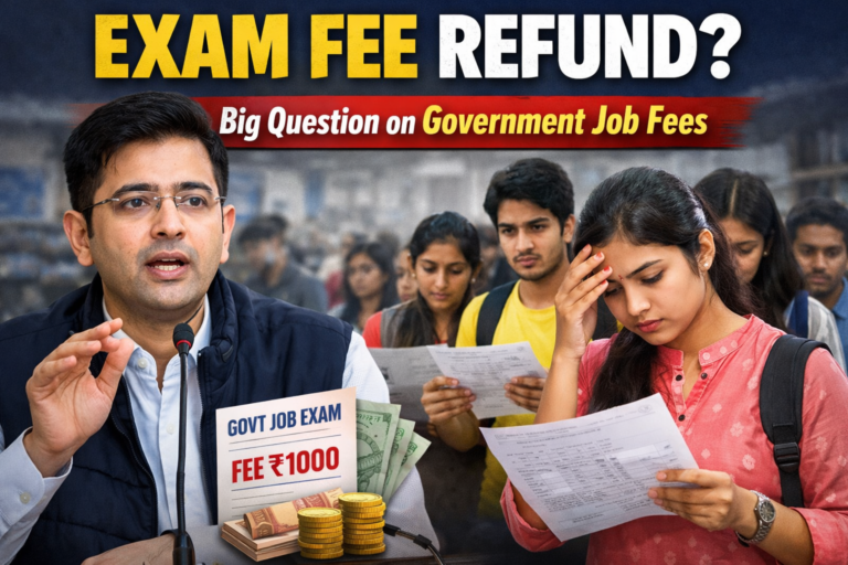Sarkari Naukri fee refund Raghav Chhadha