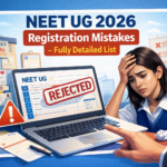 NEET UG 2026 registration mistakes